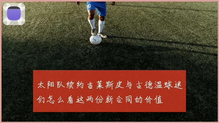 太阳队续约吉莱斯皮与古德温球迷们怎么看这两份新合同的价值
